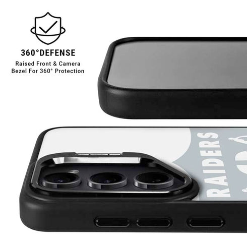 NFL Las Vegas Raiders Double Vision Galaxy S24 FE Kickstand Case